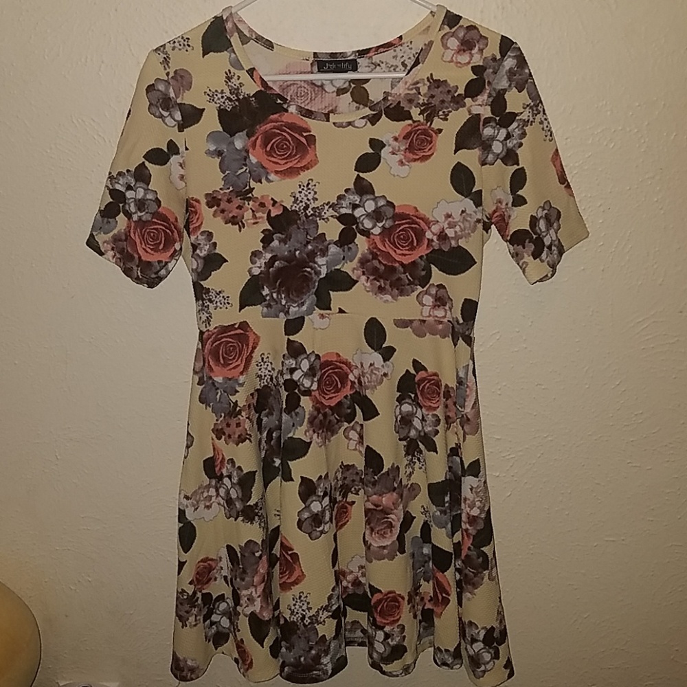 Yellow Floral Dress